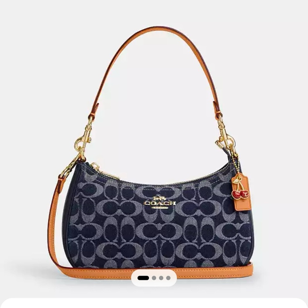 NOT4SALE NEW WITH TAGS!!!COACH TERI SHOULDER BAG IN SIGNATURE DENIM! TRENDING!!!